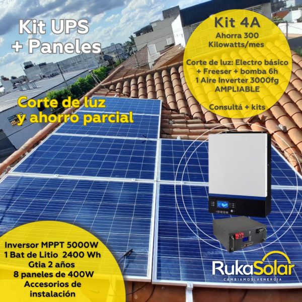 Kits UPS Solar para Ahorro por autoconsumo hasta 30 % y cortes de luz (S/Inyección a red) - Imagen 7